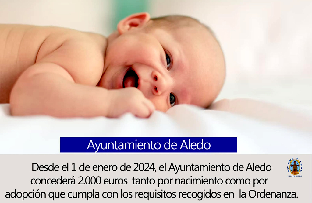 El Ayuntamiento de Aledo incentiva la natalidad con 2.000 euros por nacimiento o adopcin